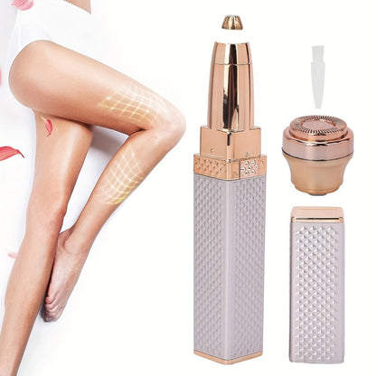Facial Hair Trimmer for Women, 2-in-1 Electric Eyebrow Trimmer & Lip Hair Remover, Precision Face Hair