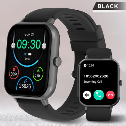 Smart Watch 1.83-Inch Full Touch Display with Bluetooth 5.2 Calling and Three Silicone Band Colors