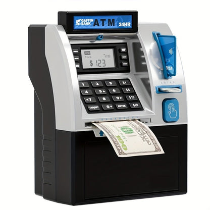 Electronic ATM Kids Piggy Bank with Password, Banknote & Coin Savings Bank for Boys Girls, Birthday Gift