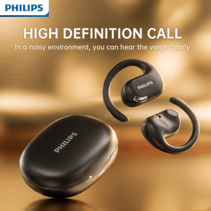 Philips TAT2739 Open-Ear Wireless Headphones AI Call Noise Reduction 360 Spatial Sound for Bedside Audio, Alarms and Room Entertainment