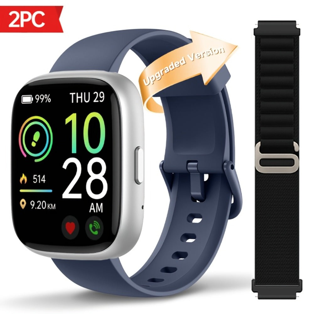 Smartwatch Alexa Built-in 1.83" HD – Wireless Calling, 100+ Sport Modes, Heart Rate, SpO2 and Sleep Readouts, Optional Woven