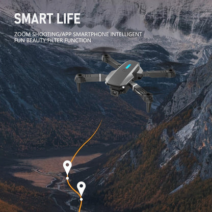 E88 Foldable Drone with Dual Camera with the Listed Color, Size or Set Options for Everyday Use