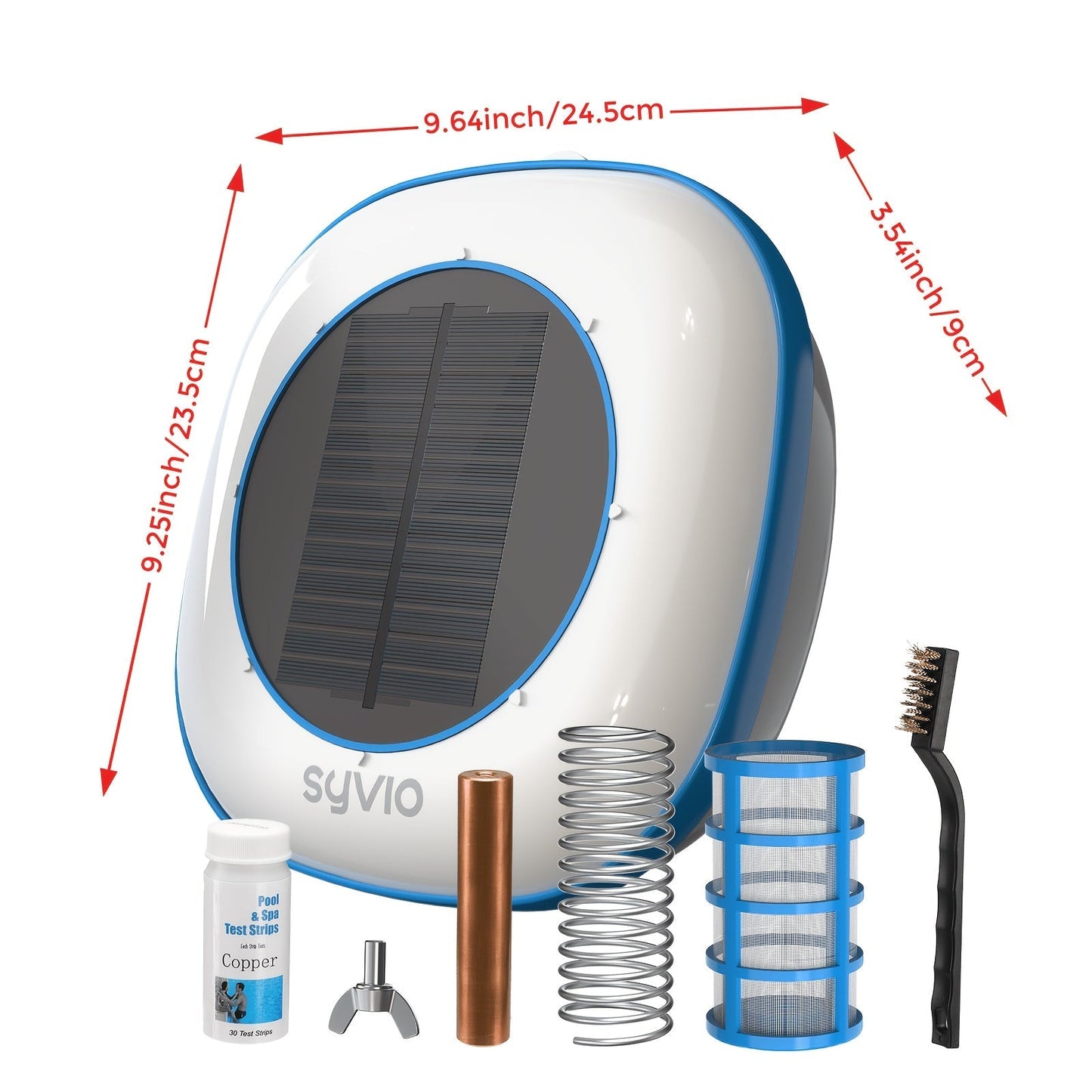 Solar Pool Ionizer for Garden, Patio and Yard Use, with the Listed Configuration, for Everyday Use and Organized Storage