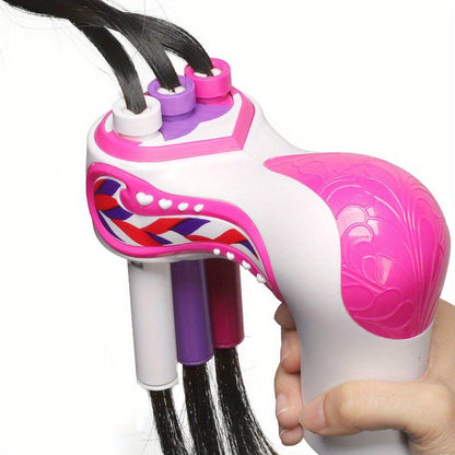Automatic Electric Hair Braider Machine One-Touch Operation, Adjustable Speed Braid Styler with Braiding Combs & Clips