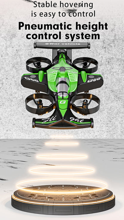 2-in-1 Mini RC Car and Drone Combo Dual Mode Switch One-Touch Takeoff Stable with the Listed Color, Size or Set Options for Everyday Use