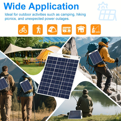 [Portable Solar Panel] Portable Solar Panel Solar Panel Winter Outdoor Solar Charger for Garden, Pathway and Patio Lighting