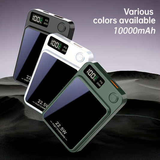 10000mAh Slim Magnetic Power Bank with 22.5W Marking, USB-C Connection and Two Color Options