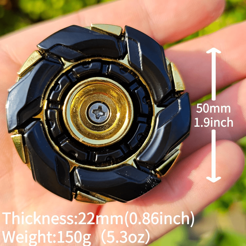 Metal Fidget Spinner Toy for Adults & Teens – Customizable Stress Relief Spinner with Hex Key, Screws & Metal Tube