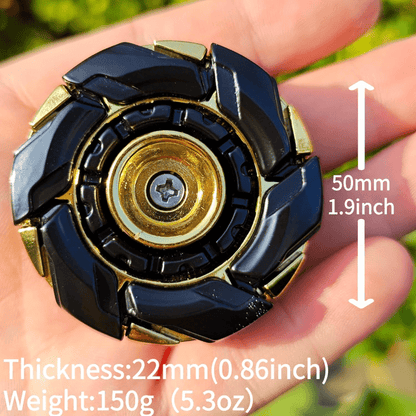 Metal Fidget Spinner Toy for Adults & Teens – Customizable Stress Relief Spinner with Hex Key, Screws & Metal Tube
