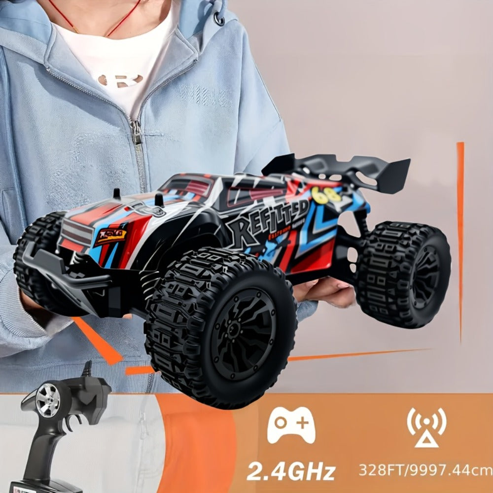 1:18 Scale RC Off-Road Car 35+ KM/H 4WD, 2.4GHz High Speed Remote Control Truck, Hobby Grade RC Racing Crawler for Kids & Adults