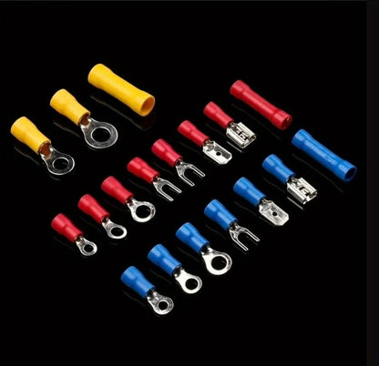 Electrical Crimp Terminals 280pcs Assorted Kit, Insulated Ring Fork Spade & Butt Wire Connectors for Automotive Marine & Home Wiring