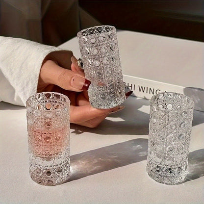 Shot Glass Set Diamond Engraved – Whiskey Vodka Tequila Glasses for Parties Weddings Home Bar Entertaining Reusable Barware Gift