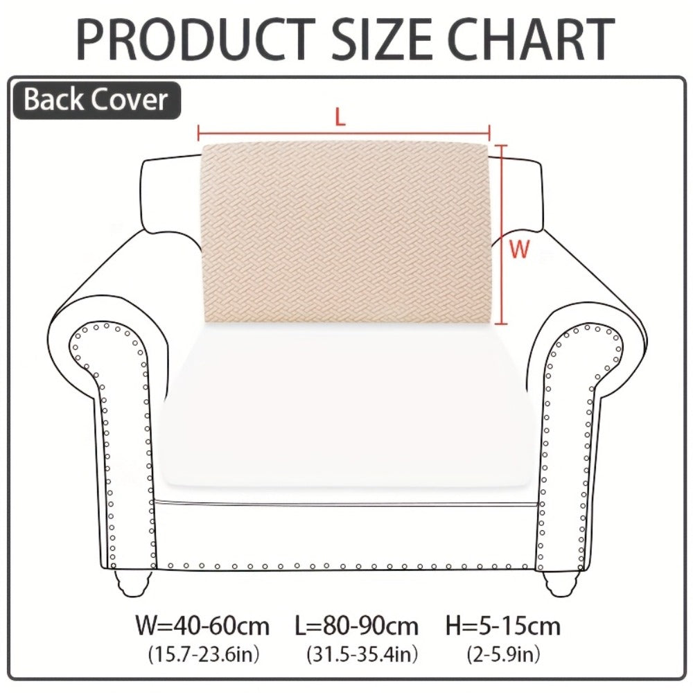 Sofa Cover Sectional Panel Options for Single to 4 Seats, Chaise, Armrest Pair or Backrest in Five Colors