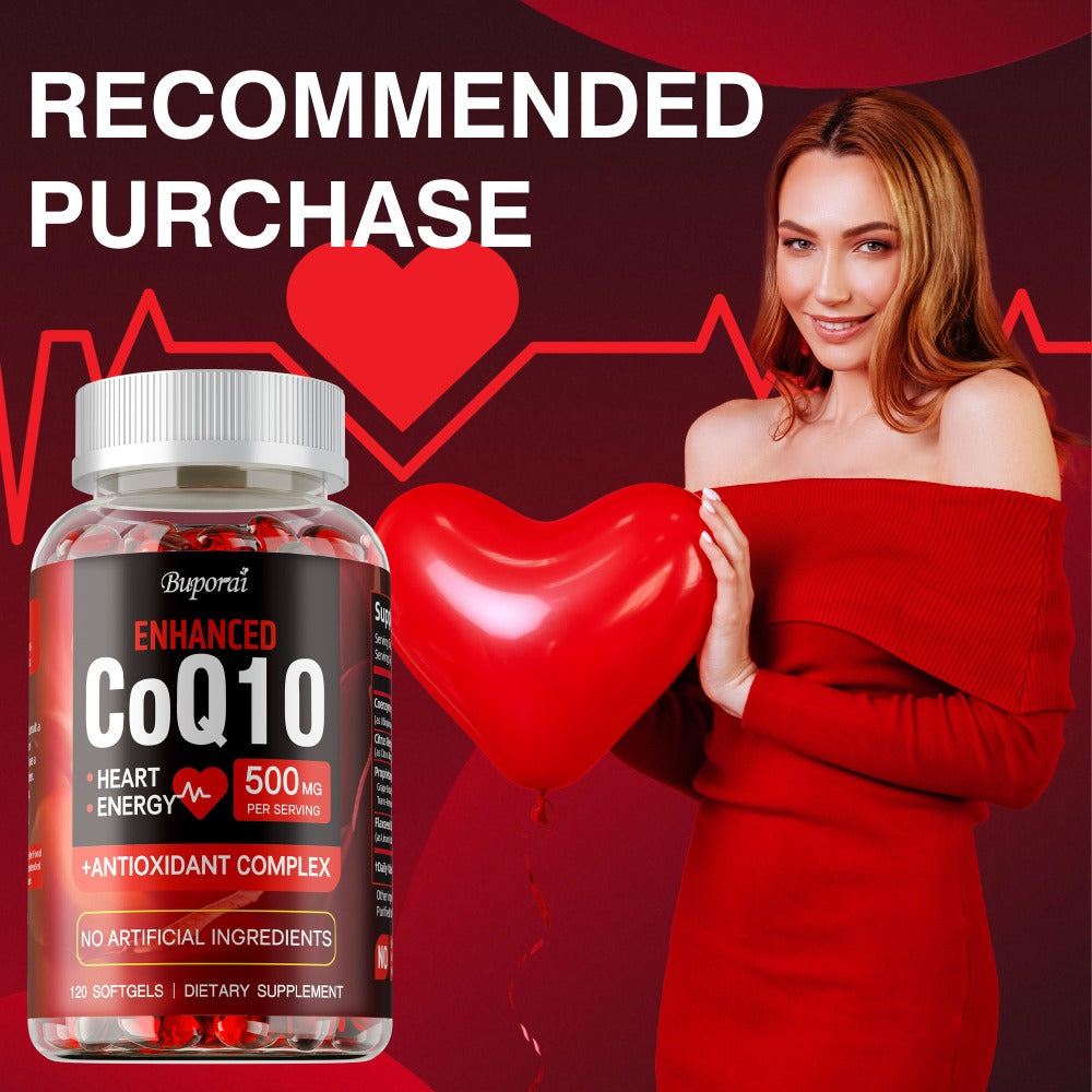 CoQ10 Coenzyme Q10 with Citrus Bergamot 120 Capsules, Heart Health, Brain & Cardiovascular Support