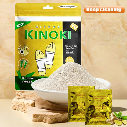 Foot Detox Pads 30 Pack Bamboo Vinegar Ginger Powder Natural Plant Ingredient Deep Cleansing Moisturizing Patches