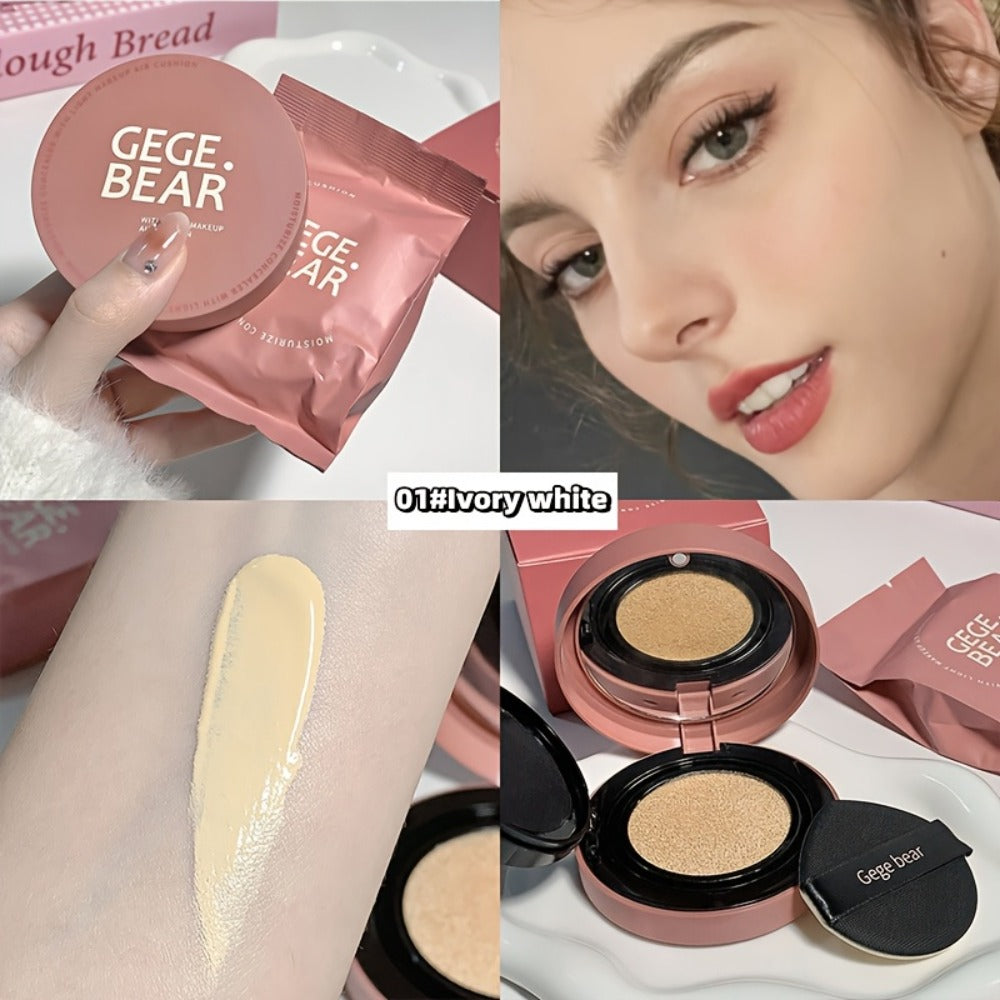 Oil Control Cushion BB Foundation with Replacement Core, Waterproof Sweatproof Invisible Pore Coverage