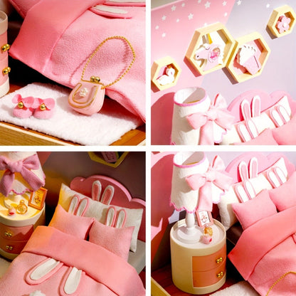 DIY Miniature Dollhouse Kit with Dust Cover Small, Mini House Model No Glue with the Listed Color, Size or Set Options for Everyday Use