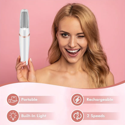 Electric Foot File Callus Remover IPX4 Waterproof 2 Interchangeable Grinding Heads 2 Speed Settings Auto