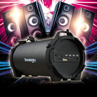 Rechargeable Wireless Boombox Speaker with 3.5mm AUX Input & USB Port, Loud Stereo Sound, 2000mAh Battery
