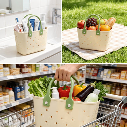 Shower Caddy Basket with Handles – Large Mesh Bath Organizer Drainable Sand with the Listed Color, Size or Set Options for Everyday Carry