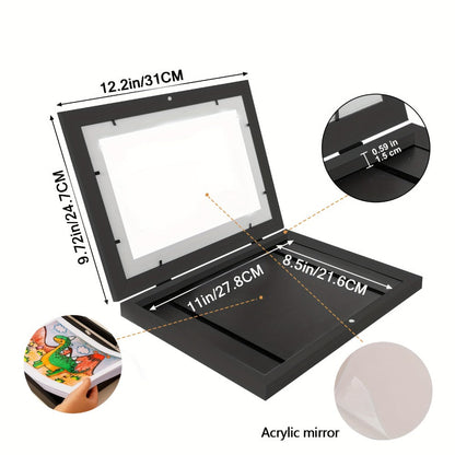 Kids Art Frame Changeable Front-Opening Display, Children Artwork Picture Frame for 8.5x11 & 10x12.5 Drawings
