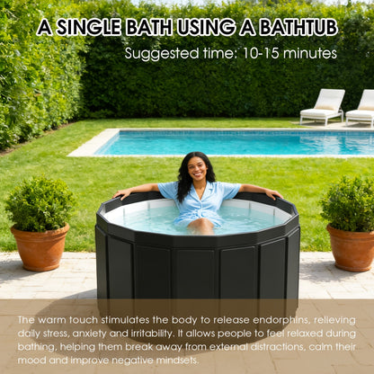 Inflatable Hot Tub 41.3in 150.58gal for Garden, Patio and Yard Use, with the Listed Configuration
