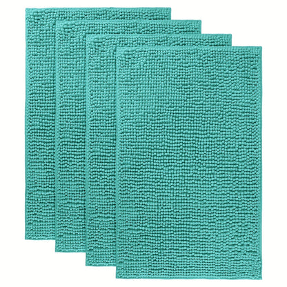 Chenille Bath Rug Extra Thick Bathroom Mat, Multiple Sizes & Colors for Entryways, Bedrooms and Living Spaces