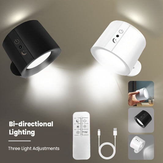Rechargeable Magnetic LED Wall Sconce 360° Rotatable for an Everyday Personal Care Routine