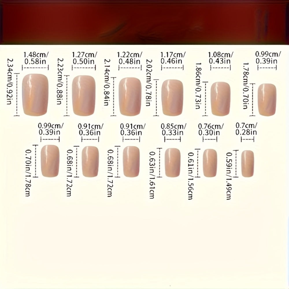 Press On Nails 96-Piece Long Full-Cover Set with Random Assorted Glossy Designs and Multi-Pack Options