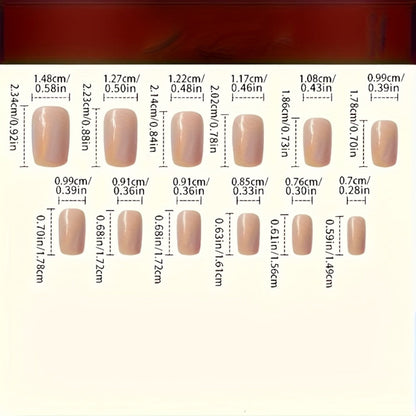 Press On Nails 96-Piece Long Full-Cover Set with Random Assorted Glossy Designs and Multi-Pack Options