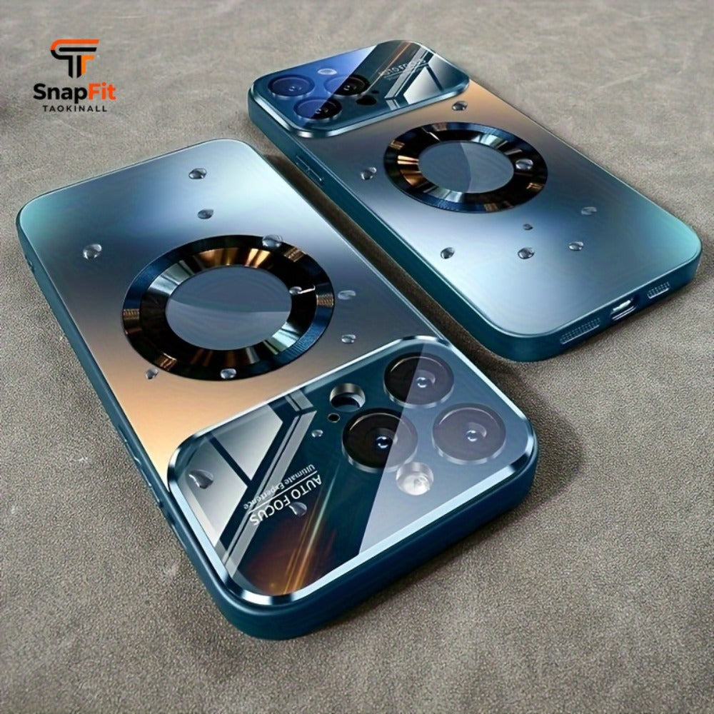 Titanium Matte iPhone Case Magnetic Wireless Charging Shockproof Glass Lens Cover for iPhone for an Everyday Personal Care Routine