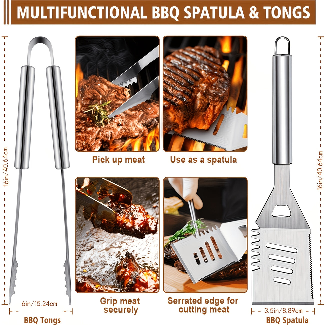 BBQ Griddle Tool Set with Aluminum Case, Oversized Spatula, Griddle Cover & Grill Scraper, Portable Outdoor Grilling Kit for Camping Parties