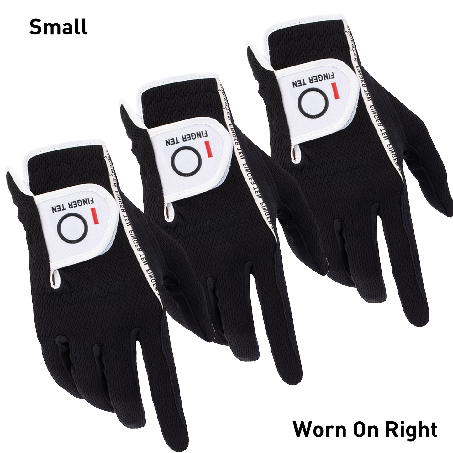 Wet Weather Golf Gloves Rain Grip 3-Pack for Men | Breathable Water-Resistant Golf Gloves for Left & Right Hand