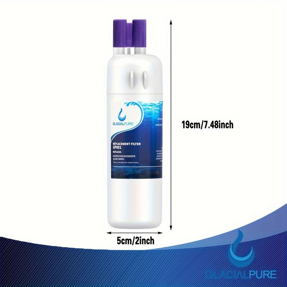Refrigerator Water Filter 5-Pack Compatible with GlacialPure GP001 EDR1RXD1 W10295370 WHR1RXD1 KAD1RXD1 P8RFWB2L P4RFWB P5WB2L