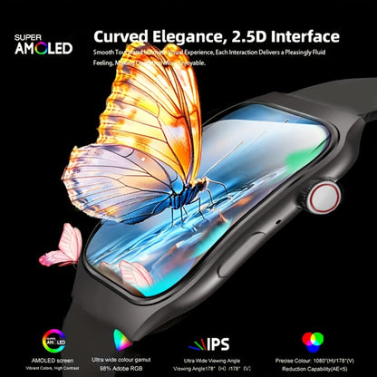 Smartwatch 2.01 Inch Curved Screen with Mini Games, Voice Assistant and 100+ Sport Modes in Three Colors