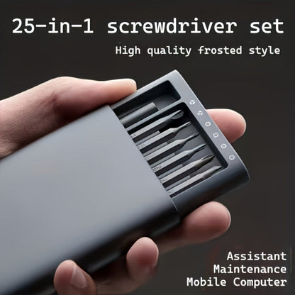 Precision Screwdriver Set 25PCS – Flat Head & Phillips Bits | Ergonomic Grip | All-in-One Kit for Electronics, Smartphones, Watches