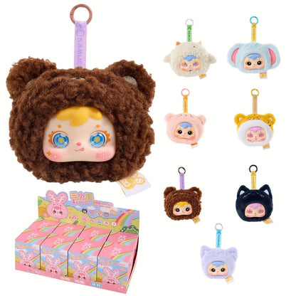 Cute Plush Animal Doll with Big Eyes with the Listed Color, Size or Set Options for Everyday Use