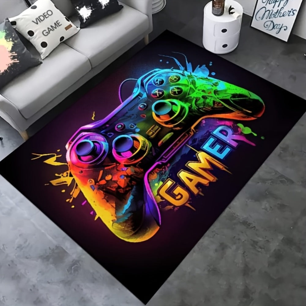 Gaming Mouse Pad Large Extended Cyberpunk Controller Design Desk Mat for PC Console Streaming for an Everyday Personal Care Routine