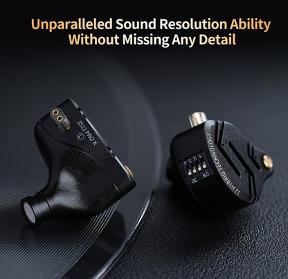 KZ ZS12 PRO X In-Ear Monitor Hybrid IEM Headphones Detachable Cable Noise Cancelling for Bedside Audio, Alarms and Room Entertainment