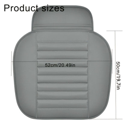 Backless Car Seat Cushion Two-Piece Front Pad Set with 52 x 50cm Size in Black, Beige or Gray