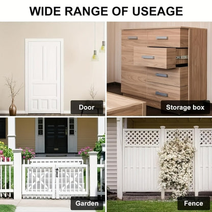 Combination Bolt Lock 4-Digit Zinc Alloy Sliding Security Lock for Entryways, Bedrooms and Living Spaces