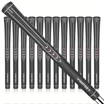 13-Piece Golf Grip Set Standard & Midsize – Rubber Non-Slip Golf Club Grips for Men Women, All Weather Control