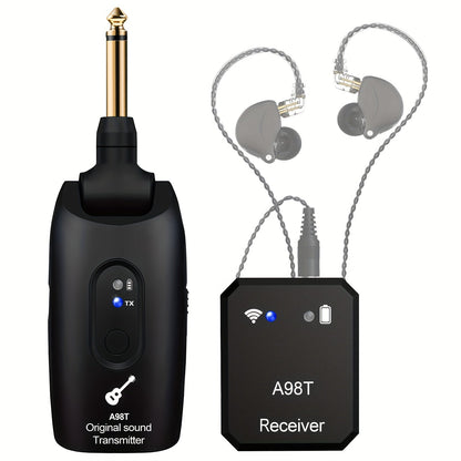 Wireless In-Ear Monitor System 2.4GHz IEM 270° Rotatable Transmitter Auto-Pairing for Bedside Audio, Alarms and Room Entertainment
