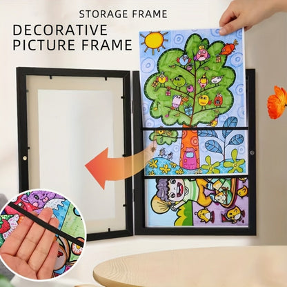 Kids Artwork Frame Front Opening Changeable 8.5x11 Children Art Display Picture Frame Holds for Entryways, Bedrooms and Living Spaces
