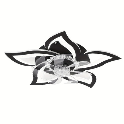 Ceiling Fan with Light 27 Inch Flush Mount - Low Profile 6-Speed 3-Color Dimmable LED, Remote & App Control