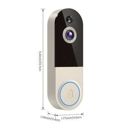 1440P Wireless Video Doorbell Camera WiFi Smart Doorbell with Night Vision Two-Way Audio Motion Detection Rechargeable Battery Local Storage