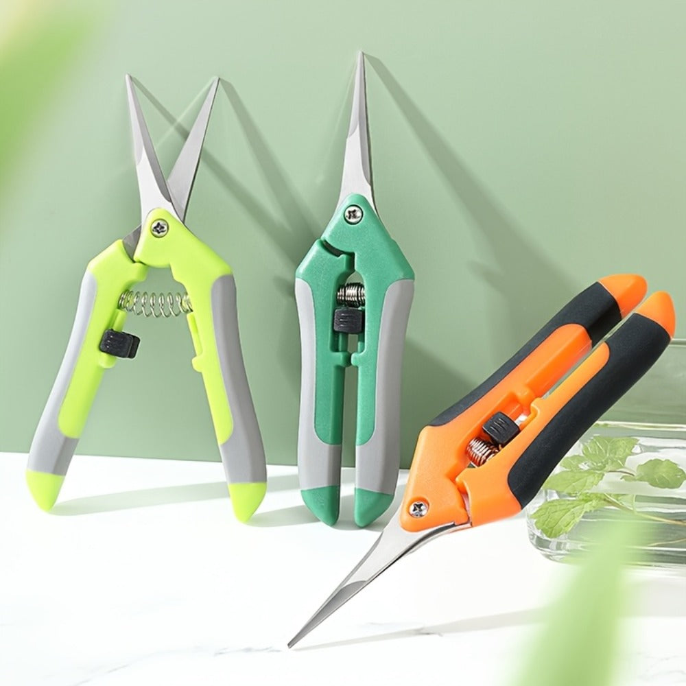 Gardening Pruning Tool Set 8 Piece Stainless Steel, Pruning Shears Scissors Pliers Handle with Wiping Cloth