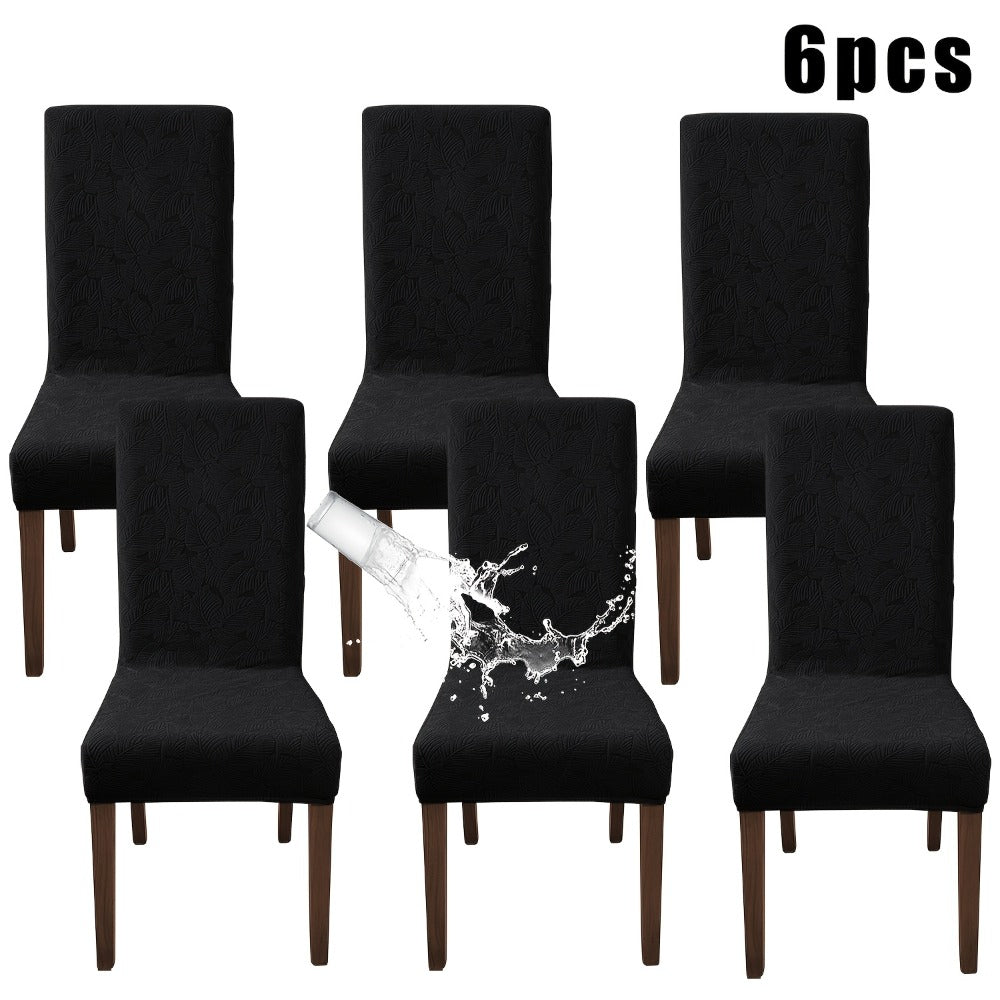 Stretch Dining Chair Covers Set of 4/6 – Plant Print Slipcovers for Dining Room Kitchen Chairs, Elastic Parsons Chair Protector, Home Decor