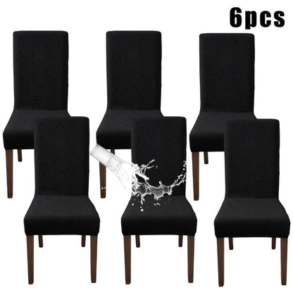 Stretch Dining Chair Covers Set of 4/6 – Plant Print Slipcovers for Dining Room Kitchen Chairs, Elastic Parsons Chair Protector, Home Decor