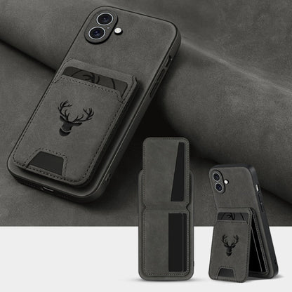 Wallet Phone Case for iPhone 16 Pro Max 16 Pro 16 Plus 16 15 14 13 12 11 Series Luxury PU Leather Flip Cover Card Holder Kickstand Magnetic